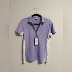 Dunning Golf Bellina Polo Top Purple Small